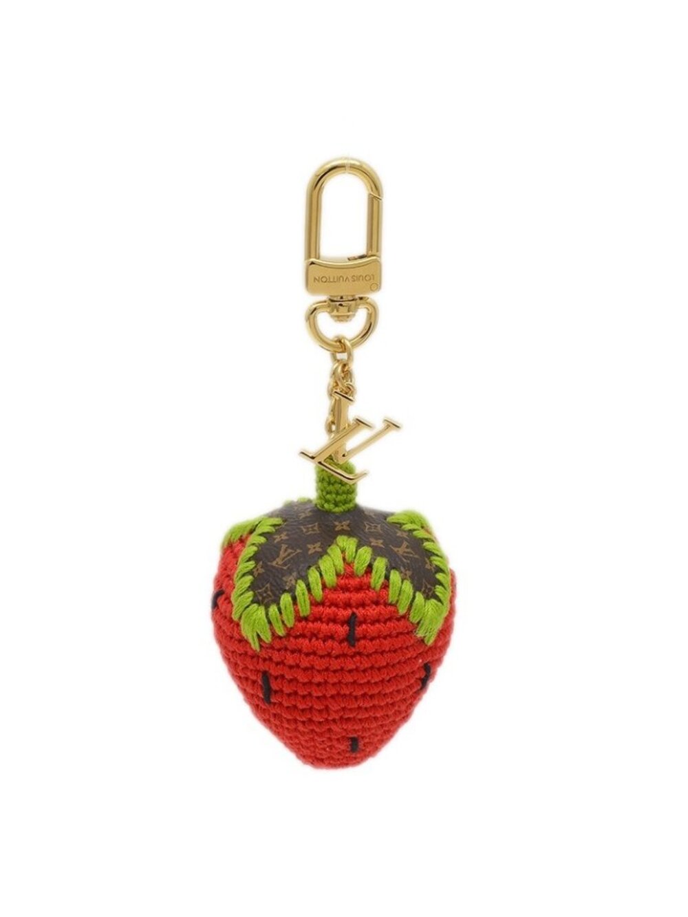 Louis Vuitton Bag Charm Berrylicious Crochet Key Holder Chain M02583